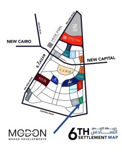 موقع جولف تاون التجمع السادس